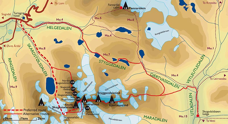 Scandinavian Mountains - Hurrungane - Storen or Store Skagastølstind