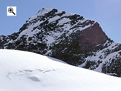 Østre Ringstind from the northern end of Ringsbreen