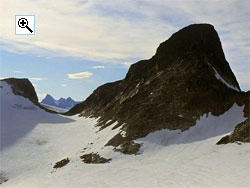 Stølsnostind looks a daunting mountain to climb