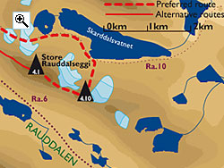 Store Rauddalseggi full size map