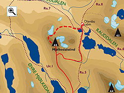 Mjlkedalstind full size map