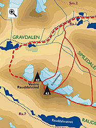 Vestre Rauddalstind full size map