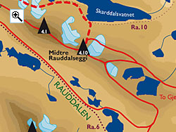 Midtre Rauddalseggi full size map