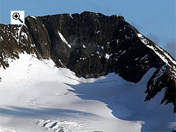Visbretind is an impressive mountain from most angles, however it looks especially graceful from the north