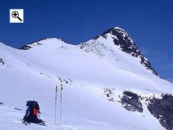 The summit of Stetind from the saddle