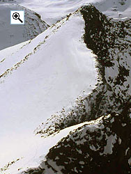 The south top and arte from the summit
