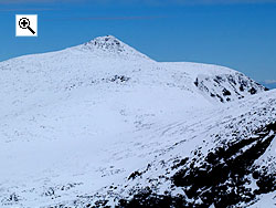 Stornubben is a conical mountain with few features