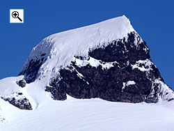 Lodalskpa seen from Bohrsbreen is majestic