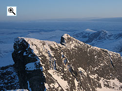 The difficult Hettpiggen and Vesttop from the Midttop
